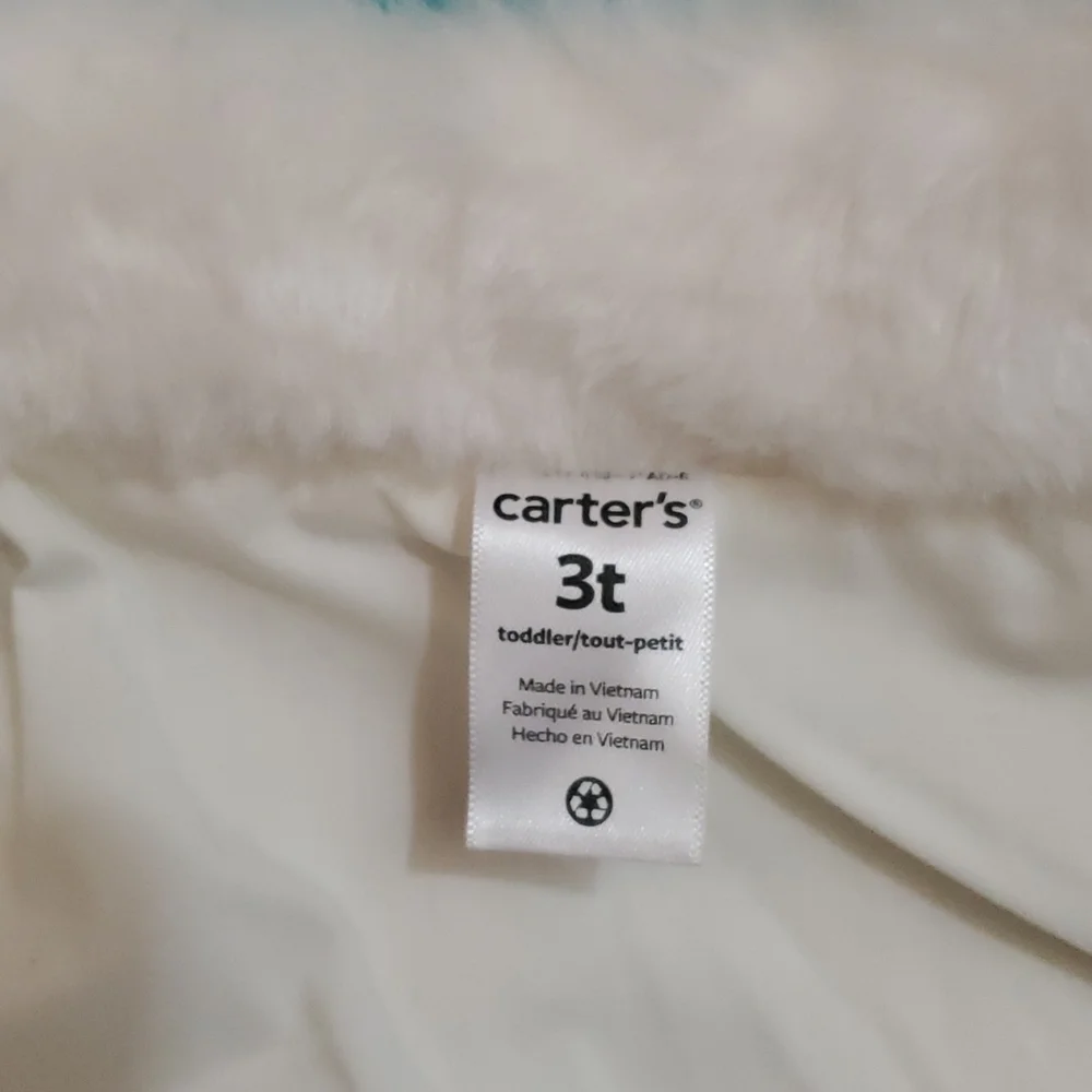 Carters Faux Fur Cream Vest